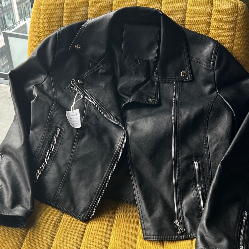 Black Leather Women's Jacket